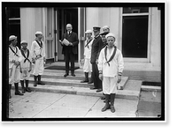 Historic Framed Print, DANIELS, JOSEPHUS. SECRETARY OF THE NAVY, 1913-1921. NAVAL SCOUTS,  17-7/8" x 21-7/8"