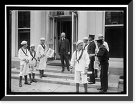 Historic Framed Print, DANIELS, JOSEPHUS. SECRETARY OF THE NAVY, 1913-1921. NAVAL SCOUTS - 2,  17-7/8" x 21-7/8"