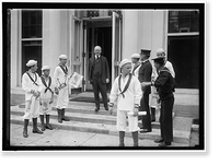 Historic Framed Print, DANIELS, JOSEPHUS. SECRETARY OF THE NAVY, 1913-1921. NAVAL SCOUTS - 2,  17-7/8" x 21-7/8"