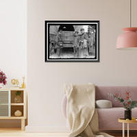 Historic Framed Print, ARMY, U.S. MOTOR TRUCK INSPECTION - 6,  17-7/8" x 21-7/8"