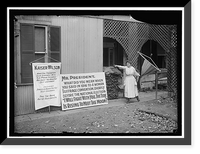 Historic Framed Print, [WOMAN SUFFRAGE BANNERS],  17-7/8" x 21-7/8"