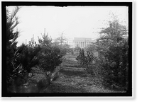 LINCOLN MEMORIAL THROUGH FOLIAGE OF POTOMAC PARK, Historic Reproduction