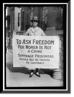WOMAN SUFFRAGE PICKETS - 10, Vintage Poster