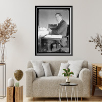 Historic Framed Print, PIEZ, CHARLES. V.P. EINER, FLEET CARPN.,  17-7/8" x 21-7/8"