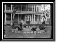 NAVY YARD, U.S., WASHINGTON. MORLARS, CANNON, TARGETS ON LAWN Classic, Antique Print