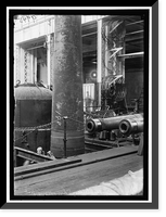 NAVY YARD, U.S., WASHINGTON. 14 INCH GUN; VARIOUS OPERATIONS IN SHRINKING JACKET ON IT Classic, Antique Poster