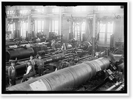 Historic Framed Print, NAVY YARD, U.S., WASHINGTON. BIG GUN SECTION OF SHOPS,  17-7/8" x 21-7/8"