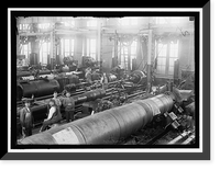 Historic Framed Print, NAVY YARD, U.S., WASHINGTON. BIG GUN SECTION OF SHOPS,  17-7/8" x 21-7/8"