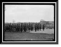 Historic Framed Print, MARINE CORPS, U.S.N. MACHINE GUN UNIT DEMONSTRATION AT BALL PARK,  17-7/8" x 21-7/8"