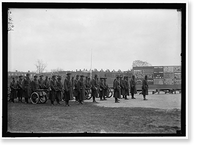 Historic Framed Print, MARINE CORPS, U.S.N. MACHINE GUN UNIT DEMONSTRATION AT BALL PARK,  17-7/8" x 21-7/8"
