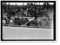 Historic Framed Print, MARINE CORPS, U.S.N. MACHINE GUN UNIT DEMONSTRATION AT BALL PARK. DANIELS AND GEN. BARNETT,  17-7/8" x 21-7/8"