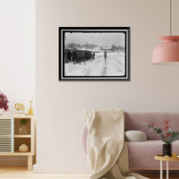 Historic Framed Print, CAMP MEADE, MARYLAND. WINTER VIEWS - 11,  17-7/8" x 21-7/8"