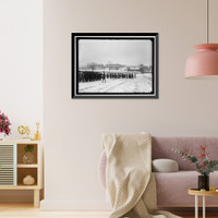 Historic Framed Print, CAMP MEADE, MARYLAND. WINTER VIEWS - 12,  17-7/8" x 21-7/8"