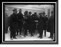 Historic Framed Print, [Group outside White House in snow] - 2,  17-7/8" x 21-7/8"