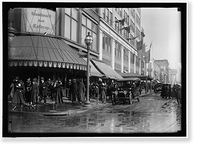 Historic Framed Print, [Street scene, Woodward & Lothrop, 11th and F Streets, NW, Washington, D.C.],  17-7/8" x 21-7/8"