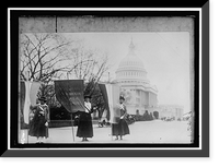 Historic Framed Print, WOMAN SUFFRAGE PICKET PARADE - 4,  17-7/8" x 21-7/8"