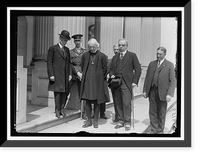 YORK, ARCHBISHOP OF. AT CENTER, ON STEPS OF SENATE WITH SAULSBURY AND OTHERS, Vintage Poster