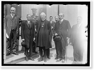 YORK, ARCHBISHOP OF. 2ND FROM RIGHT, ON STEPS OF SENATE WITH SAULSBURY AND OTHERS, Vintage Wall Art