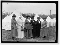 WOMAN'S NATIONAL SERVICE SCHOOL UNDER WOMAN'S SECTION, NAVY LEAGUE. MRS. VILLA POE WILSON; MRS. GUERNSEY; MRS. HUGH L. SCOTT; MRS. ARCHIBALD HOPKINS; MRS. GEORGE BARNETT, Vintage Wall Art