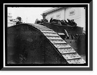 Historic Framed Print, LIBERTY LOANS. OFFICIAL LIBERTY BOND CAR, AND TANK - 4,  17-7/8" x 21-7/8"