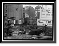 Historic Framed Print, DOWNTOWN CONSTRUCTION - 5,  17-7/8" x 21-7/8"