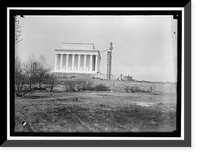 Historic Framed Print, LINCOLN MEMORIAL UNDER CONSTRUCTION - 3,  17-7/8" x 21-7/8"