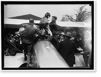 Historic Framed Print, AIR MAIL. INAUGURATION OF SERVICE, POLO FIELD. LOADING - 2,  17-7/8" x 21-7/8"