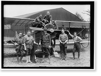 Historic Framed Print, AIR MAIL. INAUGURATION OF SERVICE, POLO FIELD - 2,  17-7/8" x 21-7/8"