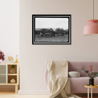 Historic Framed Print, AIR MAIL. INAUGURATION OF SERVICE, POLO FIELD. OTHER CURTISS PLANES - 2,  17-7/8" x 21-7/8"