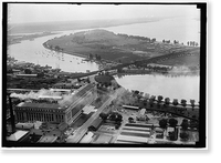 Aerial view, Haines Point and Tidal Basin, Washington, D.C, Vintage Poster