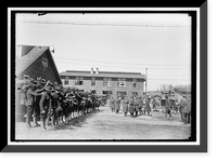 Historic Framed Print, RED CROSS MOTOR CORPS AT CAMP MEIGS - 6,  17-7/8" x 21-7/8"