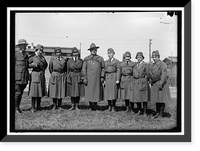 Historic Framed Print, RED CROSS MOTOR CORPS AT CAMP MEIGS - 8,  17-7/8" x 21-7/8"