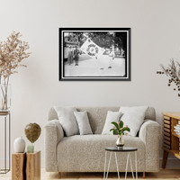Historic Framed Print, FOURTH OF JULY. MRS. J. WILMUTH GARY AND ALLIED FLAG,  17-7/8" x 21-7/8"
