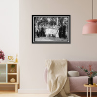 Historic Framed Print, FOURTH OF JULY. SERBIAN MIN. MICHAILOVITCH AND FLAG - 2,  17-7/8" x 21-7/8"