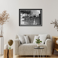 Historic Framed Print, DAVIS, GEORGE WHITEFIELD. MAJOR GENERAL, U.S.A. HIS FUNERAL; DIED JULY 12, 1918 - 2,  17-7/8" x 21-7/8"