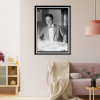 RUSTLING, H.P. AT DESK, Vintage Print