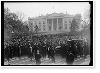Historic Framed Print, [Crowd outside White House] - 2,  17-7/8" x 21-7/8"