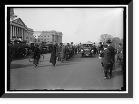 Historic Framed Print, CAPITOL, U.S. VISITORS, ETC. CROWD,  17-7/8" x 21-7/8"