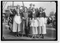 FREE MILK FOR FRANCE 'PARADE' MARGARET HARDING, CARTER MILLINKEN, AVIS HUGHES, FRANCES HAMPSON, Antique Poster