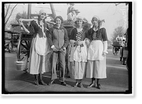 FREE MILK FOR FRANCE 'PARADE' MARGARET HARDING, CARTER MILLINKEN, AVIS HUGHES, FRANCES HAMPSON - 2 Classic, Antique Wall Art