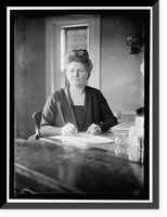 Historic Framed Print, NEALE, MRS. DEPARTMENT OF LABOR. AT DESK,  17-7/8" x 21-7/8"