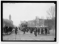 Historic Framed Print, STREET SCENE, PENNSYLVANIA AVE.,  17-7/8" x 21-7/8"