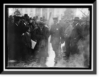 WOMAN SUFFRAGE. BONFIRE ON SIDEWALK BEFORE WHITE HOUSE - 7 Classic, Historic Print