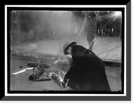 WOMAN SUFFRAGE. BONFIRE ON SIDEWALK BEFORE WHITE HOUSE - 14 Classic, Vintage Print