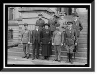 Historic Framed Print, MEDALS, DECORATIONS, ETC. FOREIGN OFFICERS DECORATED BY SEC. BAKER - 2,  17-7/8" x 21-7/8"