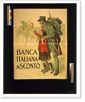 Banca Italiana di Sconto. E. Lionne. Classic, Antique Print