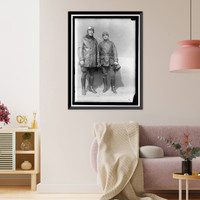 Historic Framed Print, AVIATION, ARMY. COL. H.A. DARGUE AND LT. LUCAS,  17-7/8" x 21-7/8"