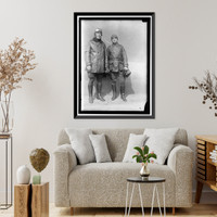 Historic Framed Print, AVIATION, ARMY. COL. H.A. DARGUE AND LT. LUCAS,  17-7/8" x 21-7/8"