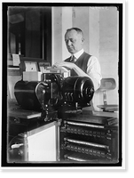 Historic Framed Print, CENSUS BUREAU. DEPARTMENT OF COMMERCE. TABULATING MACHINE - 4,  17-7/8" x 21-7/8"
