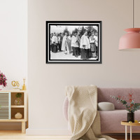 Historic Framed Print, FRANCISCAN MONASTERY. SCENES AT BISHOP TURNER'S CONSECRATION - 4,  17-7/8" x 21-7/8"
